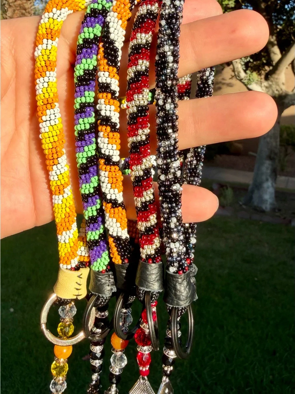 Halloween Theme Keychain with Coffin Charm - “Graveyard”